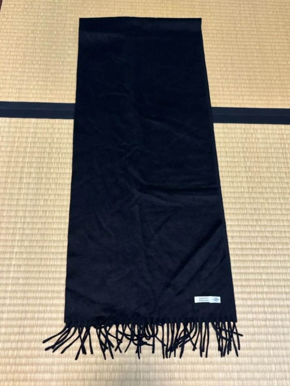 Barneys New York 100% Cashmere Navy Scarf Men’s